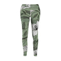 Sage Green Floral Line Drawing Leggings