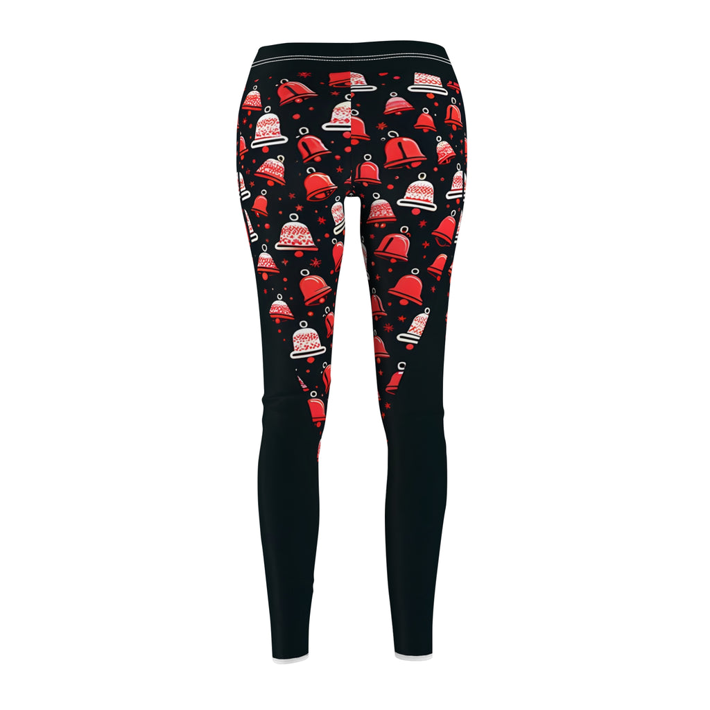 Red Jingle Bell Printed Leggings