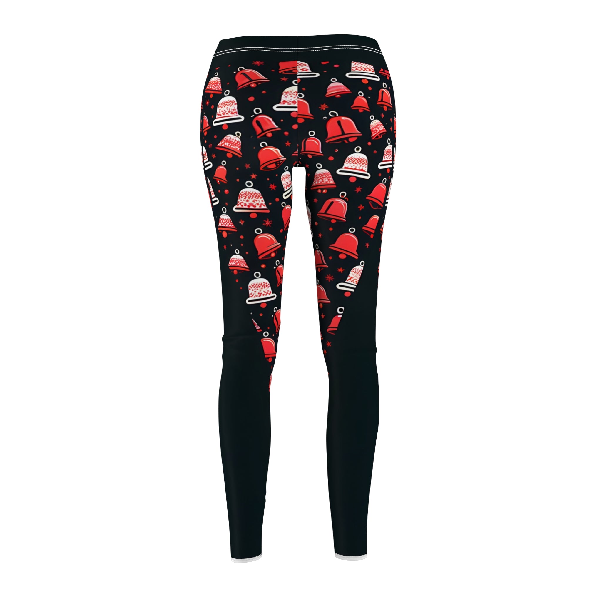 Red Jingle Bell Printed Leggings