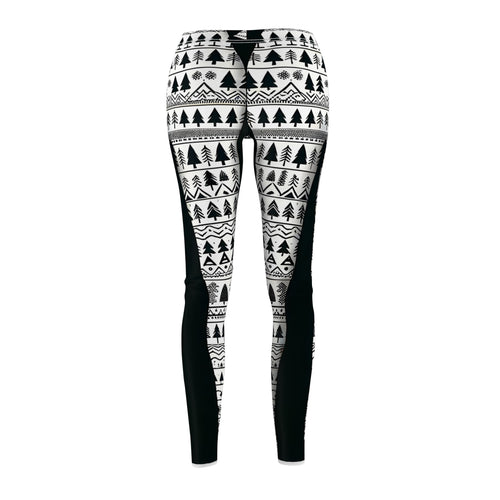 Festive Christmas Tree Pattern Leggings
