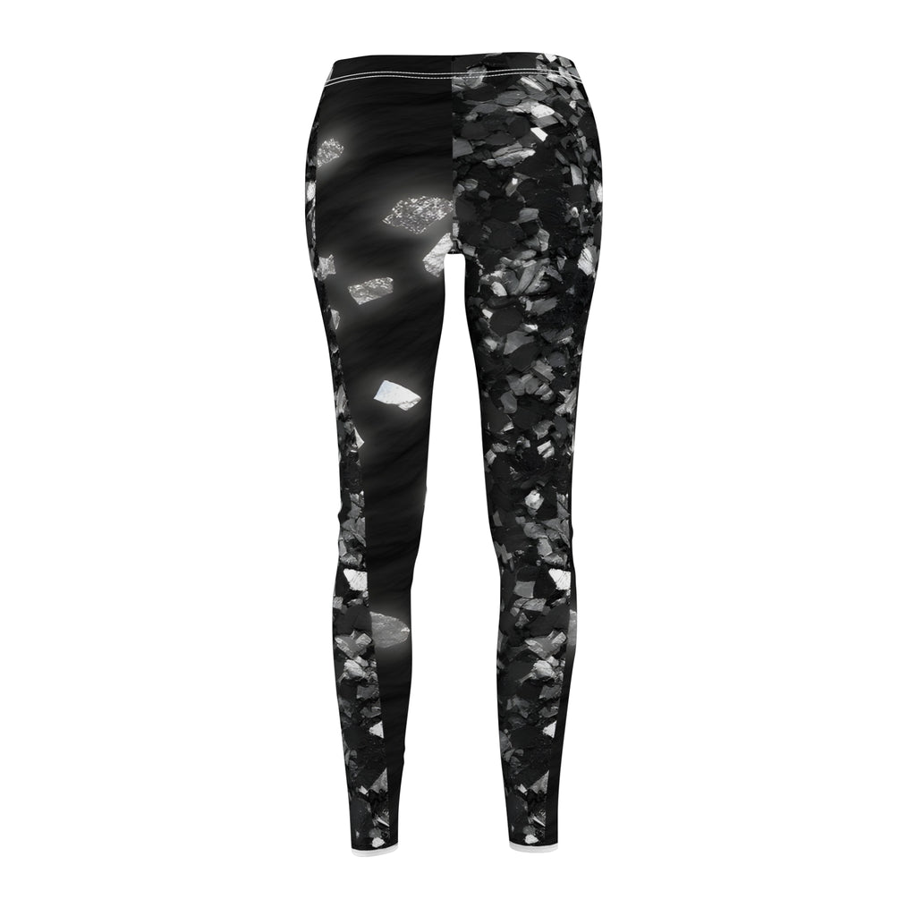 Unique Leggings Skinny Fit With Vibrant Clean Design