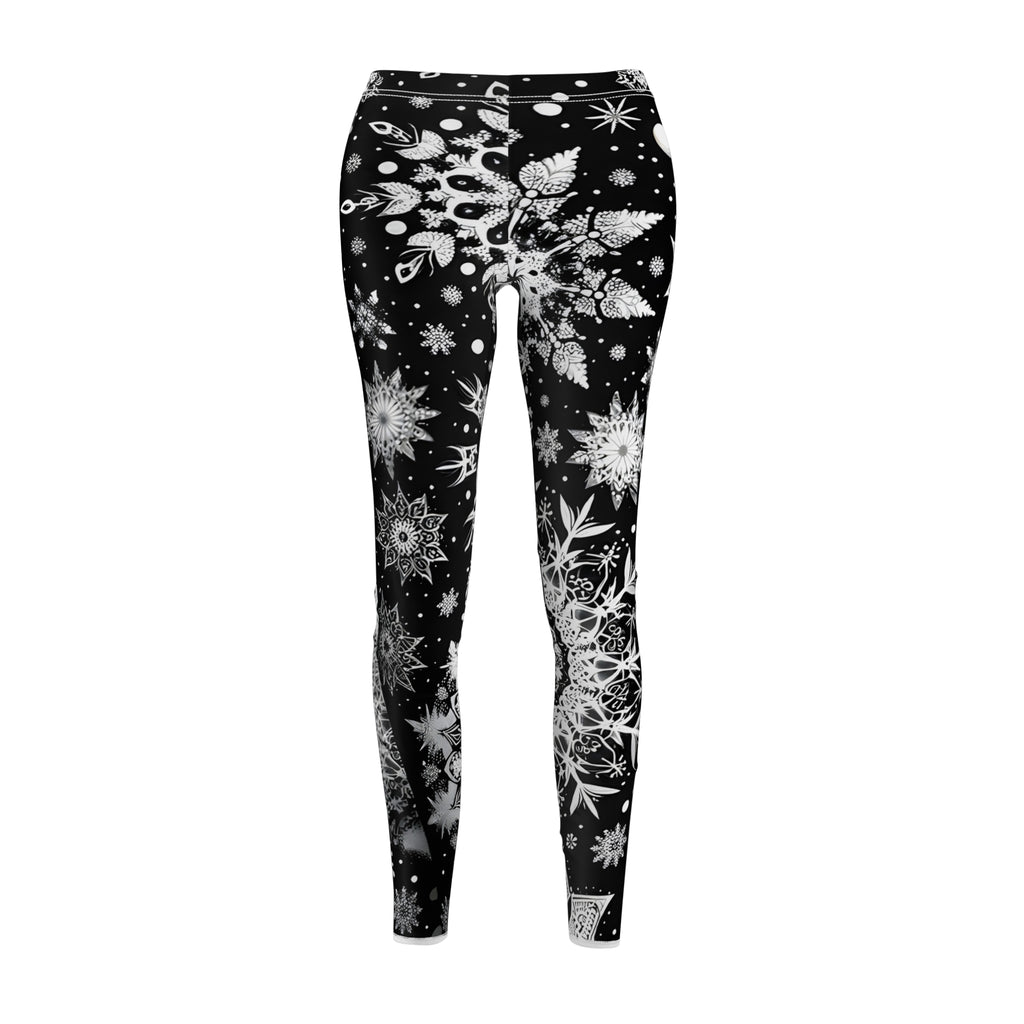 Midnight Snowfall Allover Print Leggings