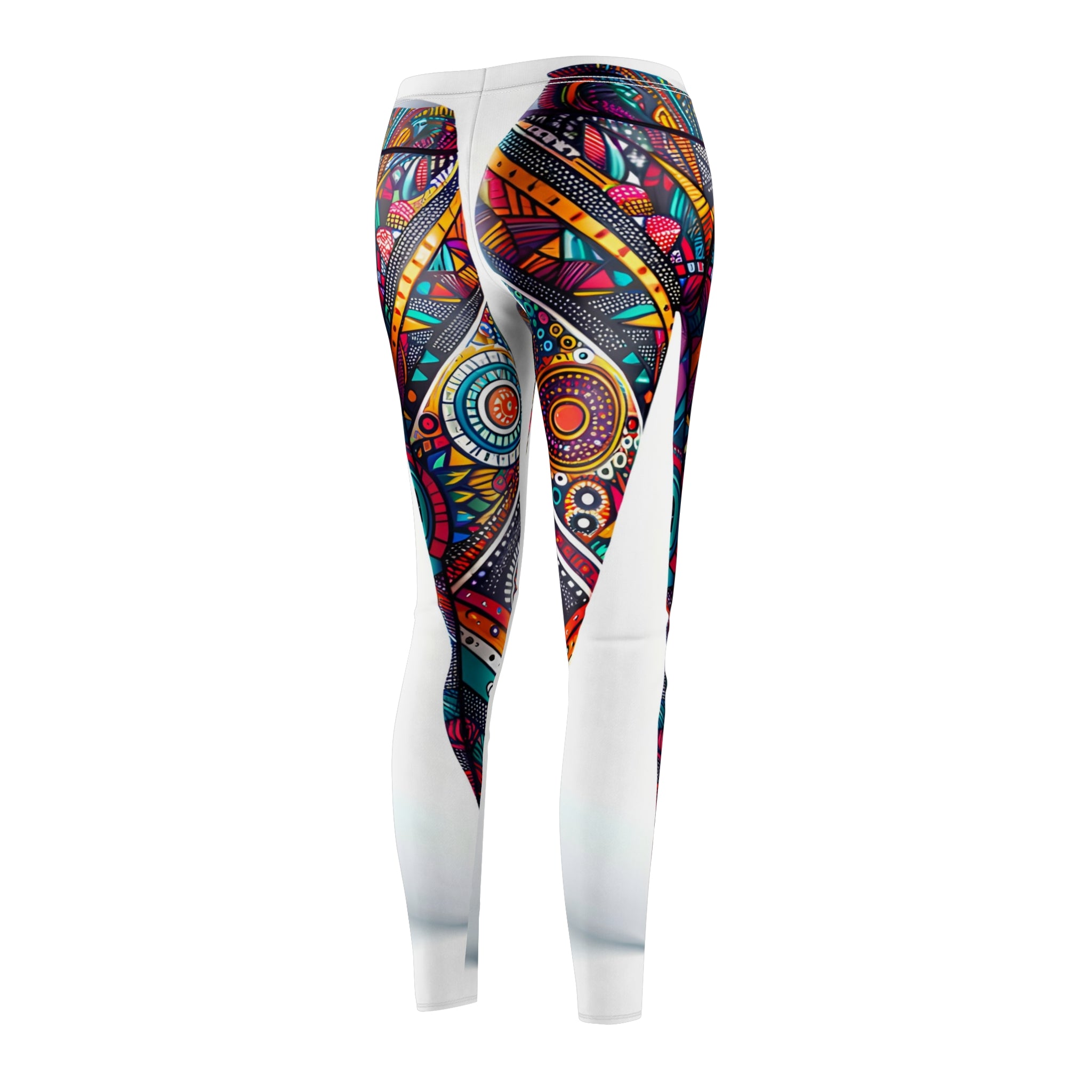 Vivid Geometric Allover Print Leggings