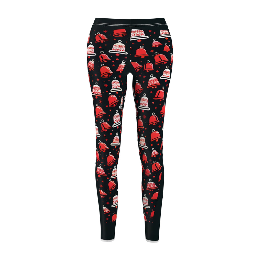 Red Jingle Bell Printed Leggings