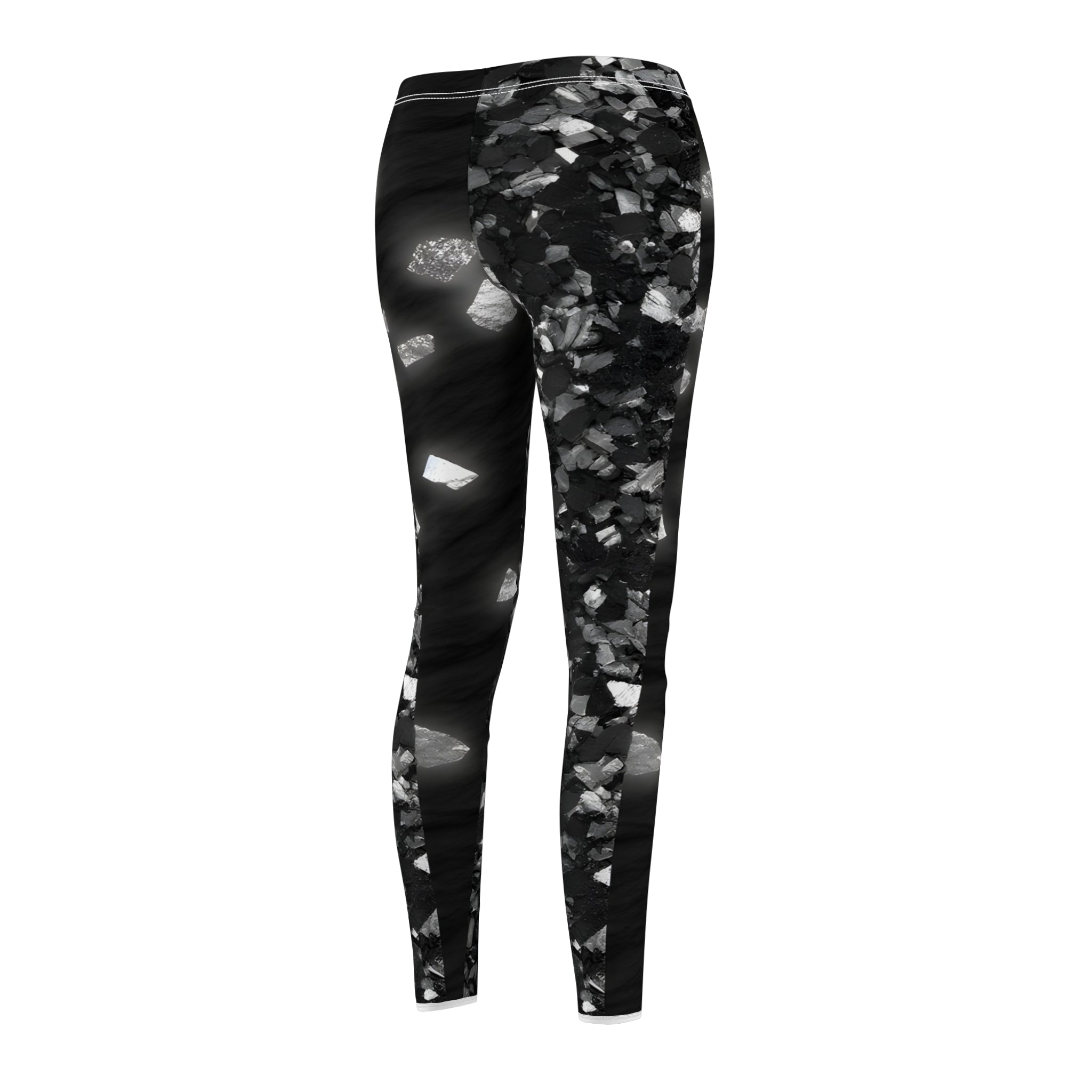 Unique Leggings Skinny Fit With Vibrant Clean Design