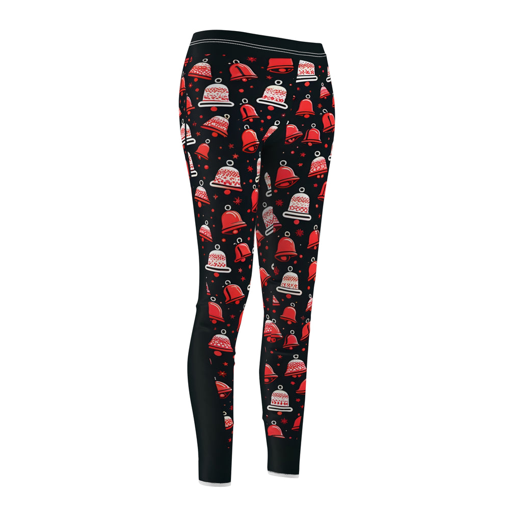 Red Jingle Bell Printed Leggings