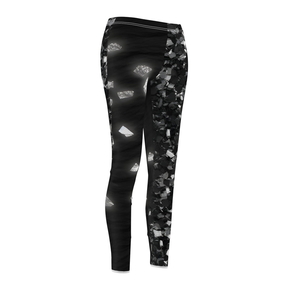 Unique Leggings Skinny Fit With Vibrant Clean Design