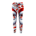 Festive Santa Claus Allover Print Holiday Leggings