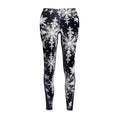 Fractal Snowfall Black & White Leggings