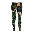Forest Floor Mosaic Leggings – Deep Green Moss & Stone Chip Nature-Inspired Design