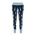Navy Blue Candle Pattern Leggings