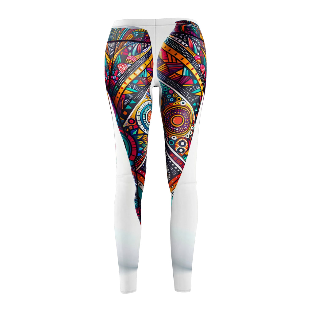 Vivid Geometric Allover Print Leggings