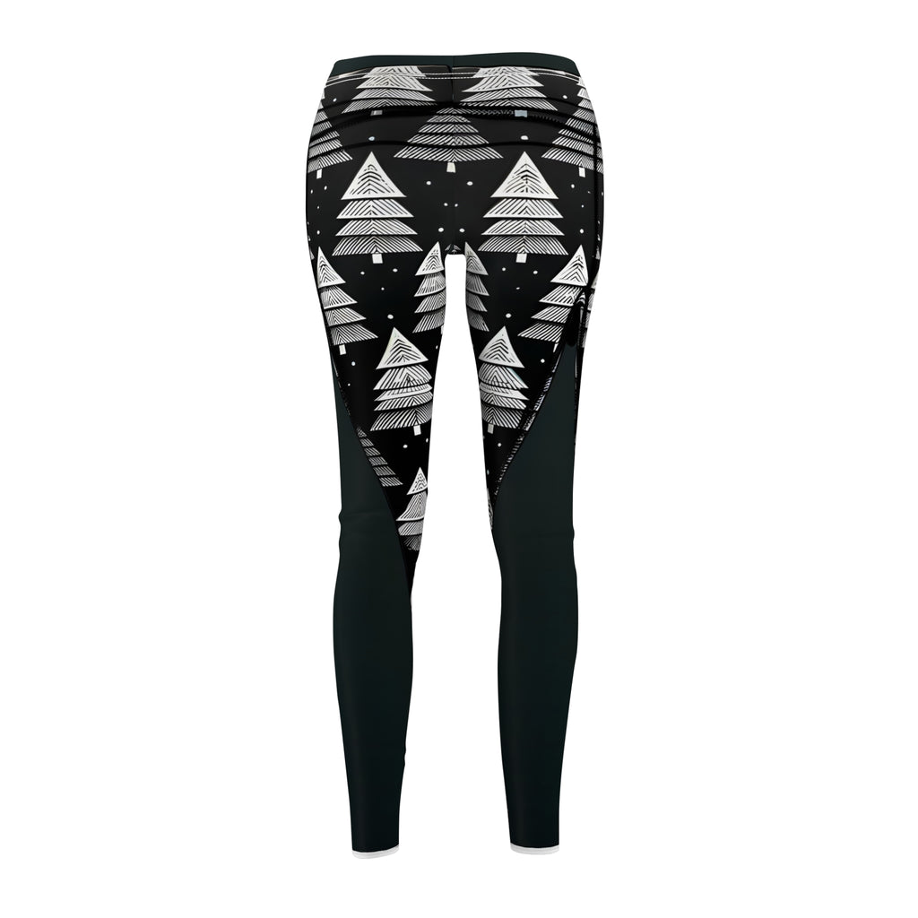 Minimalist Christmas Tree Pattern Leggings
